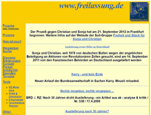Tablet Screenshot of freilassung.de